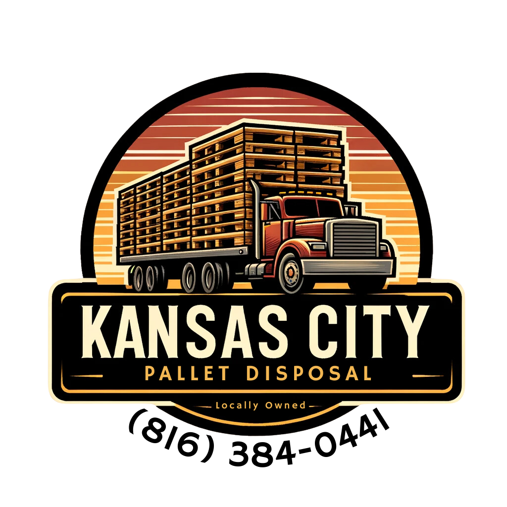 Locally Owned Business, Kansas City Pallet Disposal Logo. 816-726-7366